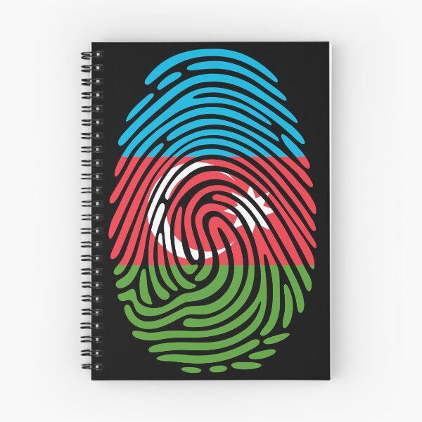 Item preview, Azerbaijan Flag Fingerprint Identity | Azerbaijani DNA Heritage Graphic designed and sold by NTGUILTY.