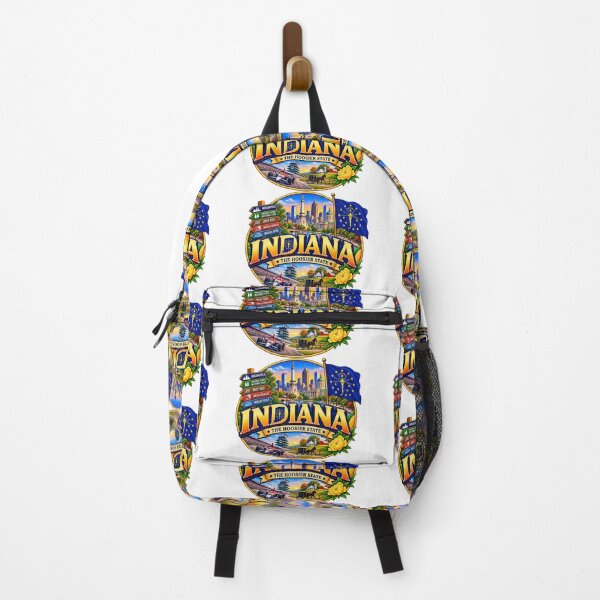Item preview, Indiana Hoosier State Travel Doodle designed and sold by Awarrie.