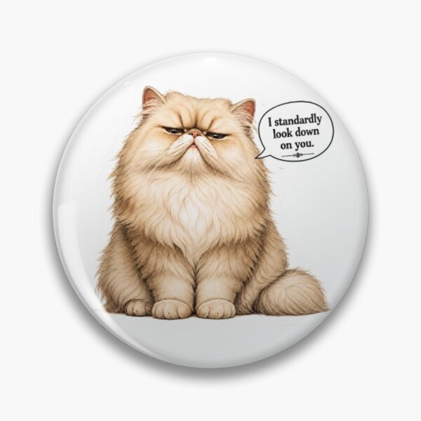 Item preview, Grumpy Fluffy Cat Look designed and sold by Snurly.