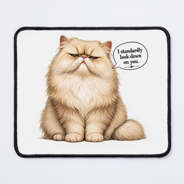 Item preview, Grumpy Fluffy Cat Look designed and sold by Snurly.