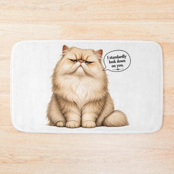 Item preview, Grumpy Fluffy Cat Look designed and sold by Snurly.