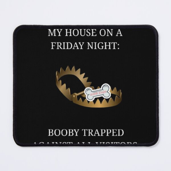 Item preview, Booby Trapped Against All Visitors Funny Home Alone Parody designed and sold by Mircea786.