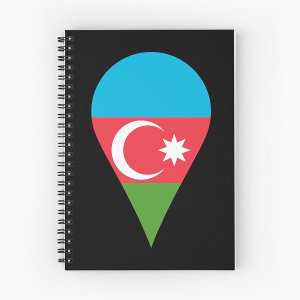Item preview, Azerbaijan Flag Location Pin Map Marker | Azerbaijani Destination GPS Icon designed and sold by NTGUILTY.