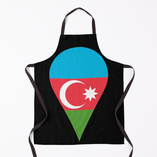 Item preview, Azerbaijan Flag Location Pin Map Marker | Azerbaijani Destination GPS Icon designed and sold by NTGUILTY.
