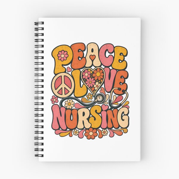 Item preview, Retro Peace Love Nursing 70s Groovy designed and sold by Kaikab007.