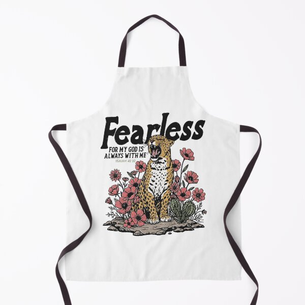 Item preview, Fearless Bible Verse Leopard Artwork designed and sold by phoebelevine.