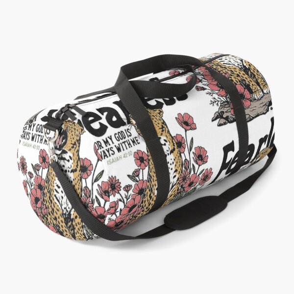 Item preview, Fearless Bible Verse Leopard Artwork designed and sold by phoebelevine.