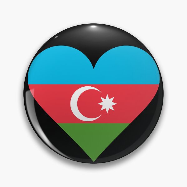 Item preview, Azerbaijan Heart Flag Graphic | I Love Azerbaijan Patriotic Symbol designed and sold by NTGUILTY.