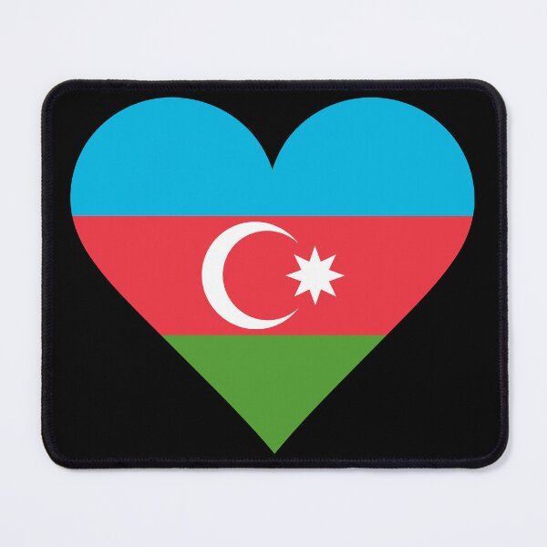 Item preview, Azerbaijan Heart Flag Graphic | I Love Azerbaijan Patriotic Symbol designed and sold by NTGUILTY.
