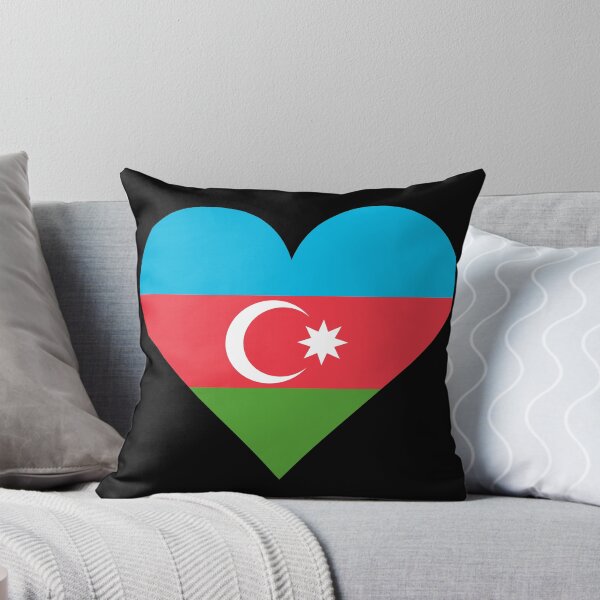 Item preview, Azerbaijan Heart Flag Graphic | I Love Azerbaijan Patriotic Symbol designed and sold by NTGUILTY.