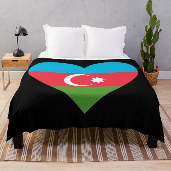 Item preview, Azerbaijan Heart Flag Graphic | I Love Azerbaijan Patriotic Symbol designed and sold by NTGUILTY.