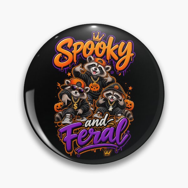 Item preview, Halloween Raccoons Spooky and Feral designed and sold by GryThunes.