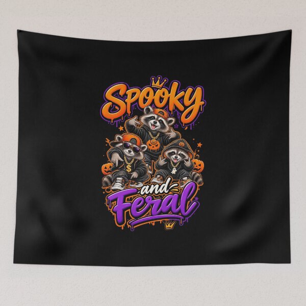 Item preview, Halloween Raccoons Spooky and Feral designed and sold by GryThunes.