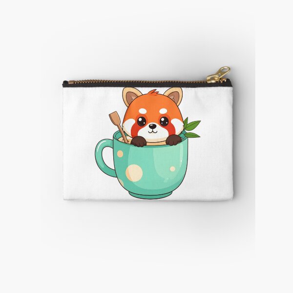 Item preview, Cute Red Panda in Coffee Mug Kawaii Animal Sticker & T-Shirt designed and sold by ASN STUDIO.