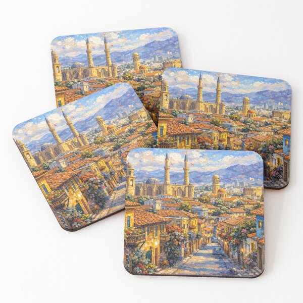 Item preview, A painting of Nicosia, Cyprus – A Beautiful City in Europe. designed and sold by GalleryKauffeld.