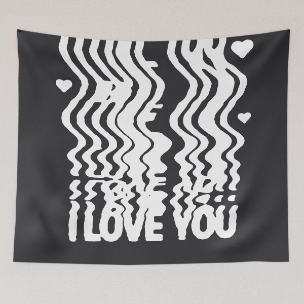 Item preview, I Love You Typographic Distortion Slit Scan designed and sold by rutmerdesign.