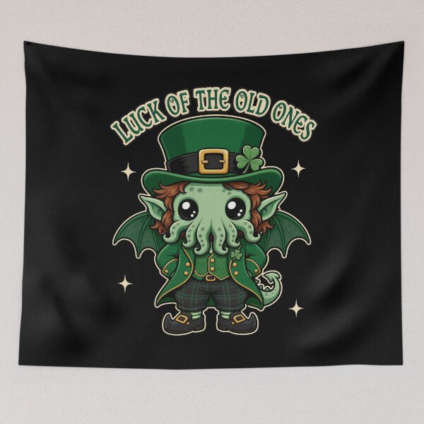 Item preview, Lovecraft Luck of the Old Ones - Cthulhu Leprechaun designed and sold by Fenay Designs.