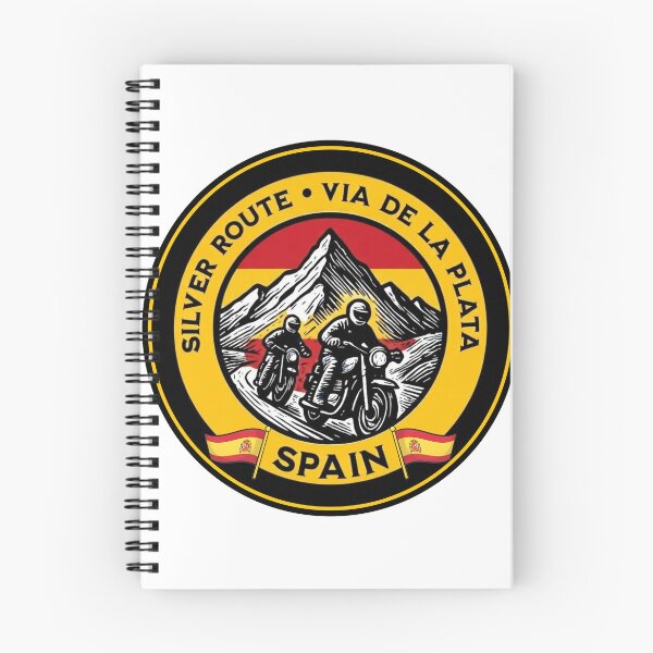 Item preview, via la plata, silver route, spain, motorcycle ride, colors spanish flag designed and sold by designkb.