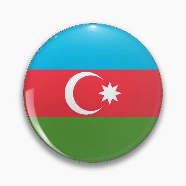 Item preview, Round Azerbaijan Flag Icon | Circular Azerbaijani Flag Button Element designed and sold by NTGUILTY.