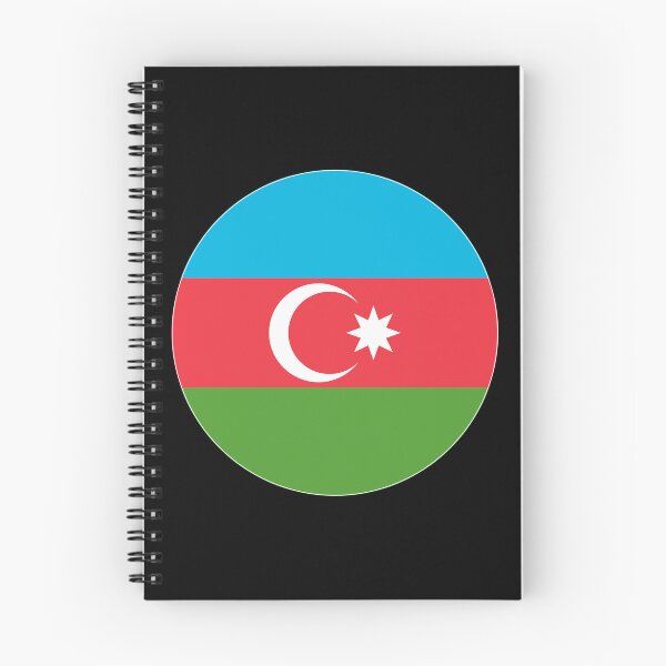 Item preview, Icono redondo de la bandera de Azerbaiyán | Elemento de botón circular de la bandera de Azerbaiyán designed and sold by NTGUILTY.