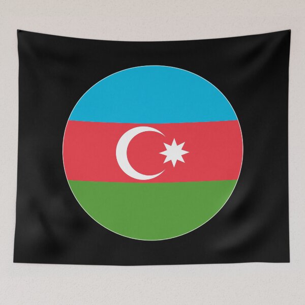 Item preview, Round Azerbaijan Flag Icon | Circular Azerbaijani Flag Button Element designed and sold by NTGUILTY.