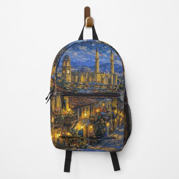 Item preview, Nicosia by night painting, Cyprus, a Beautiful City in Europe. designed and sold by GalleryKauffeld.