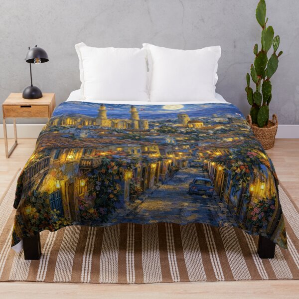 Item preview, Nicosia by night painting, Cyprus, a Beautiful City in Europe. designed and sold by GalleryKauffeld.