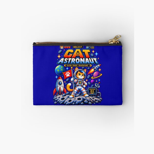Item preview, Retro Cat Astronaut – Pixel Space Adventure designed and sold by BYVOK.