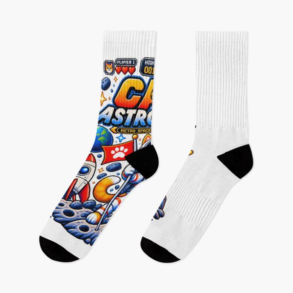 Item preview, Retro Cat Astronaut – Pixel Space Adventure designed and sold by BYVOK.