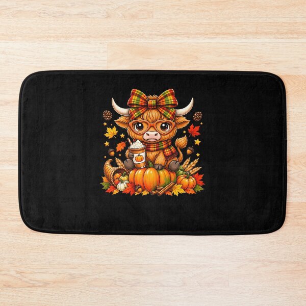 Item preview, Cute Fall Highland Cow Autumn Vibes designed and sold by phoebelevine.
