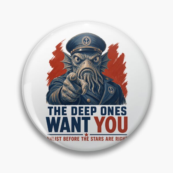 Item preview, Lovecraft Deep Ones Want You - Innsmouth Recruitment designed and sold by Fenay Designs.