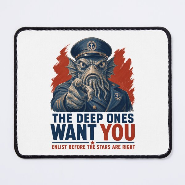 Item preview, Lovecraft Deep Ones Want You - Innsmouth Recruitment designed and sold by Fenay Designs.