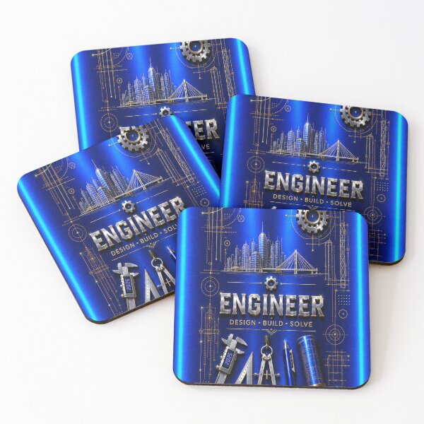 Item preview, Engineer Blood Red Metallic – Premium Engineering Design designed and sold by HO•Designs.