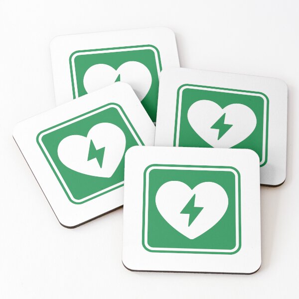 Item preview, AED Heart Defibrillator Emergency Medical Symbol designed and sold by VectorForge Studio.