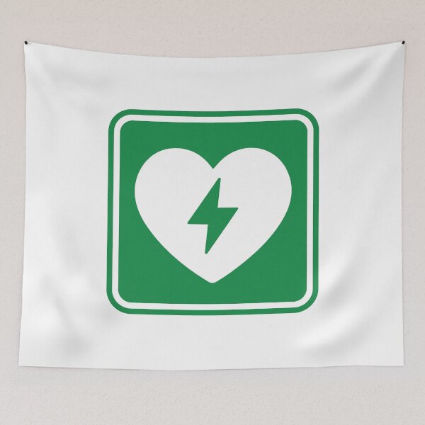 Item preview, AED Heart Defibrillator Emergency Medical Symbol designed and sold by VectorForge Studio.