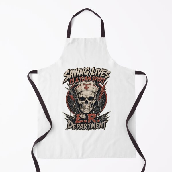 Item preview, ER Nurse Skull Saving Lives Team Sport designed and sold by Kaikab007.
