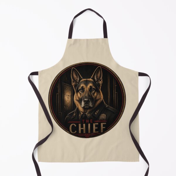 Item preview, The Chief | German Shepherd Noir Movie Poster | Shadows at Midnight designed and sold by FireWildChild.