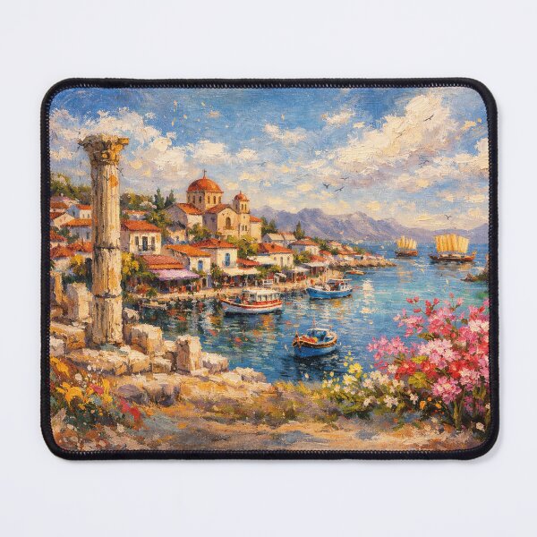 Item preview, A painting of Salamis, Cyprus – A Beautiful City in Europe. designed and sold by GalleryKauffeld.