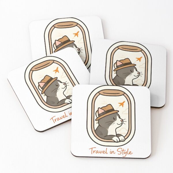Item preview, Jet‑Set Kitty – Perfect Cat Lover Gift designed and sold by Icareis-Studios.