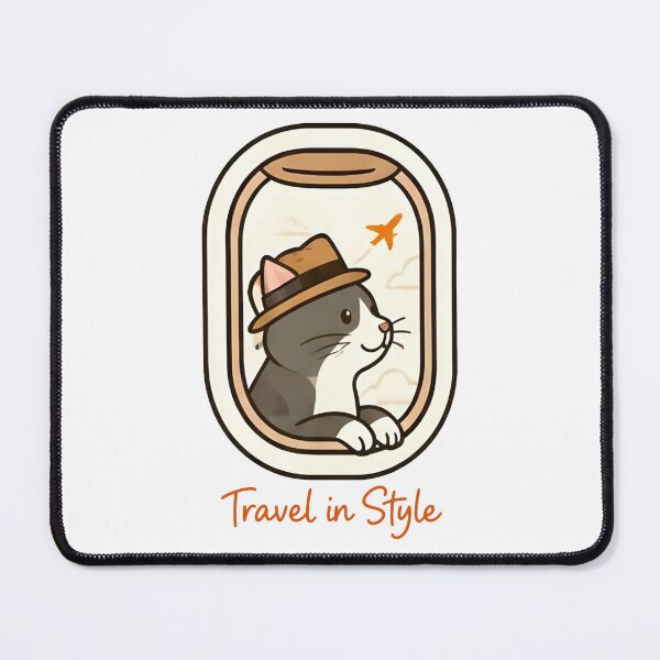 Item preview, Jet‑Set Kitty – Perfect Cat Lover Gift designed and sold by Icareis-Studios.
