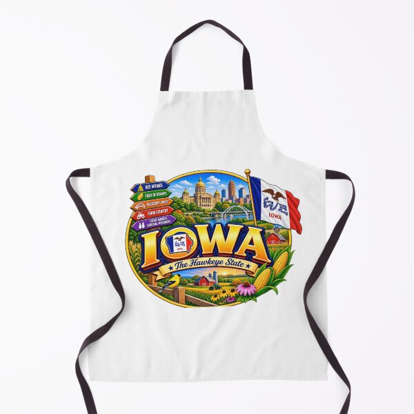 Item preview, Iowa Hawkeye State Travel Doodle designed and sold by Awarrie.
