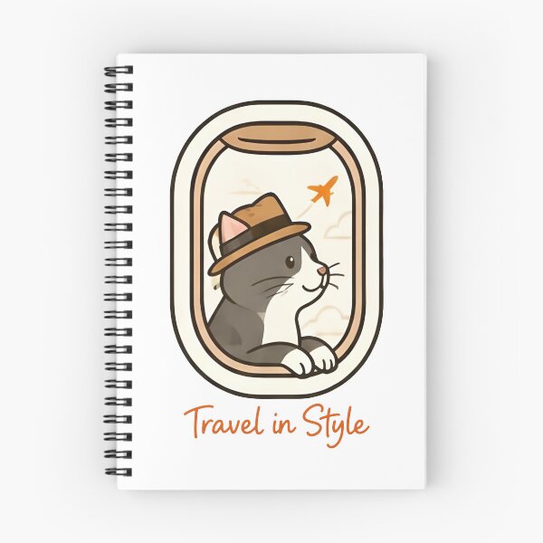 Item preview, Jet‑Set Kitty – Perfect Cat Lover Gift designed and sold by Icareis-Studios.