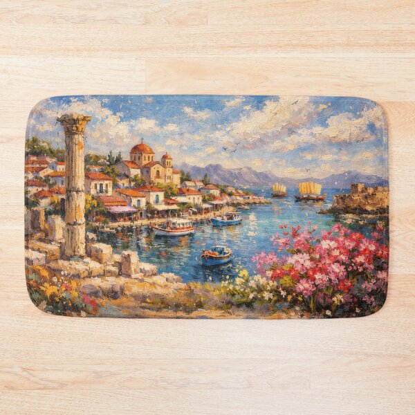 Item preview, A painting of Salamis, Cyprus – A Beautiful City in Europe. designed and sold by GalleryKauffeld.