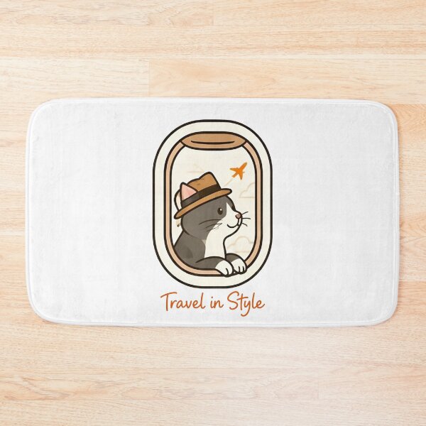 Item preview, Jet‑Set Kitty – Perfect Cat Lover Gift designed and sold by Icareis-Studios.