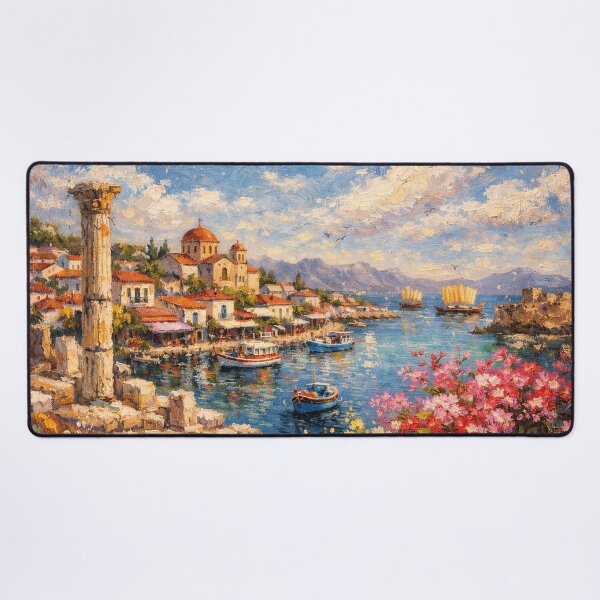 Item preview, A painting of Salamis, Cyprus – A Beautiful City in Europe. designed and sold by GalleryKauffeld.