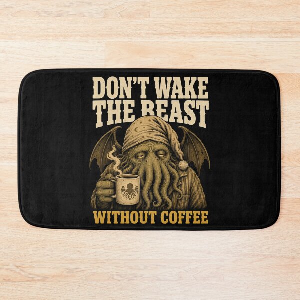Item preview, Lovecraft Don't Wake the Beast Without Coffee designed and sold by Fenay Designs.
