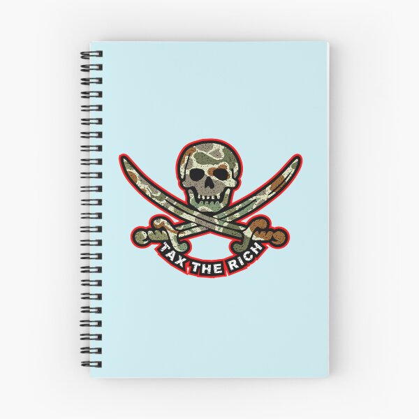 Item preview, Tax the Rich - Rebel Pirate - Calico Jack Retro 80_s Vintage - Duck Frogskin Camo   designed and sold by Bandanapparel.