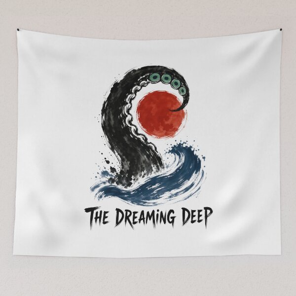 Item preview, Lovecraft The Dreaming Deep - Red Moon Tentacle designed and sold by Fenay Designs.