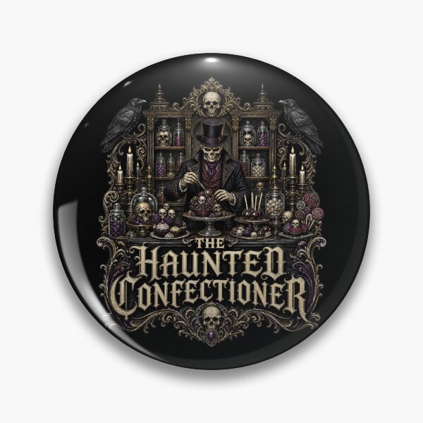 Item preview, HALLOWEEN The Haunted Confectioner – Dark Candy Shop Gothic Art designed and sold by Uglyandcute.