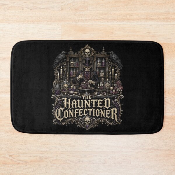 Item preview, HALLOWEEN The Haunted Confectioner – Dark Candy Shop Gothic Art designed and sold by Uglyandcute.